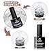 Beetles Builder Gel for Nails, 8 in 1 Nude Brown Colored Strengthener Gel in a Bottle for Nail Extension Building Apex UV LED Lamp Cured DIY at Home Beauty Gift Sets for Women,Base Coat Need