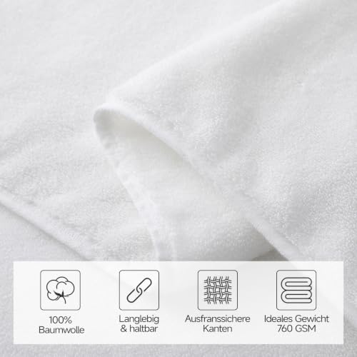REDKISS 2 Badehandtuch Groß 160 x 80 cm,100% baumwolle Badetuch für Bad – Ansicht 6