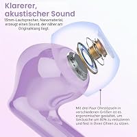 Kopfhörer Kabellos Bluetooth, Bluetooth 5.4 Kopfhörer, Tiefer Bass Ohrhörer – Ansicht 2