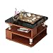 Produktbild Laptopständer DD Beistelltisch, Kleiner Couchtisch Im Wohnzimmer, Schlafzimmer-Nachttisch, Balkon-Couchtisch, 3-stufiges Regal, Glastischplatte, Stand Aus Holz -Werkbank