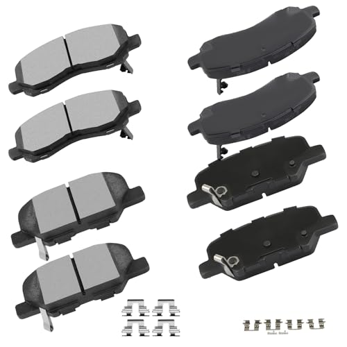 Image of cciyu D866 D1679 Brake Pads w /Hardware Front Rear Disc Brake Pad Set | Fit For Mitsubishi For Outlander 2014-2020,For Outlander Sport 2016-2024