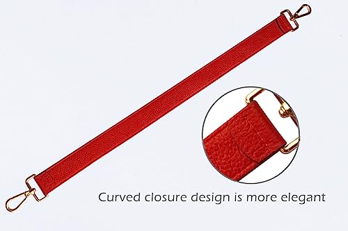 Image of 24.8 inch Leather Replacement Strap for Handbags Shoulder Bag with Metal Buckles