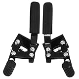 EXHUMKY Rollstuhlbremsen Metall Ersatzteile Mit Schraubbefestigung Antirutsch Handbremse Für Transportrollstuhl Radsicherung Einfache Bedienung Medizinische Mobilitätshilfe