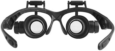 Miniatura 8 de Lupa de lupa para joyeros con diadema de lupa 10X 15X 20X 25X cabeza lupa iluminación LED ojos joyería lupa lupa gafas relojería herramientas de