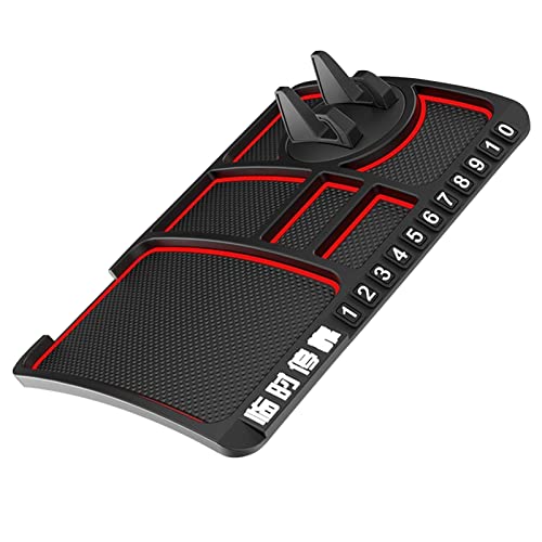 4 Pcs Phone Mat,Washable Board Tray - Car Pads Car Board Cover Car Mobile Phone Pad Sports Car Charging Pad Key Pad Storage Pad Perfume Pad Decoration Adj #TOP7