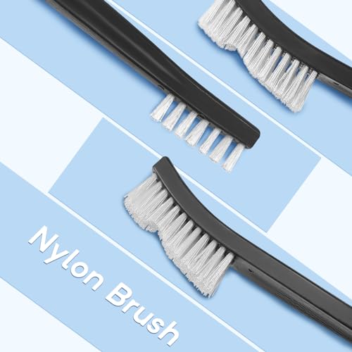 Image of Nylon Brush Set, 10 Pack Nylon Brushes for Cleaning Gun Parts | 7-Inch Double-Ended Gun Cleaning Brushes with Nylon Bristles for Tools, Metal Surfaces and Tight Spaces
