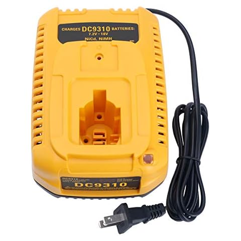 DC9310 Fast Charger Replace for DEWALT 18 volts battery Charger DW9116 Compatible with Dewalt 7.2V-18V Battery XRP NiCD/NiMH Battery DC9098 DC9096 DC9091 DE9057 DW9072(Not for Lithium battery) Cover
