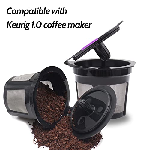 Jifeijidian 2 Pcs Universal Reusable K Cups Filter Multistream Technology For K45 K55 K65 K70 K75 K80 K90 K155 K200 K250 K300 K350 K360 - Black Refillable Kcups Coffee Filters For Keurig Coffee Makers #TOP3