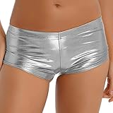 metallica gogo power ranger mp3 Damen Sexy kurze Hose Hot Micro Shorts Wetlook Bikinihose, super kurz, eng und glänzend, absolut ein Hingucker !