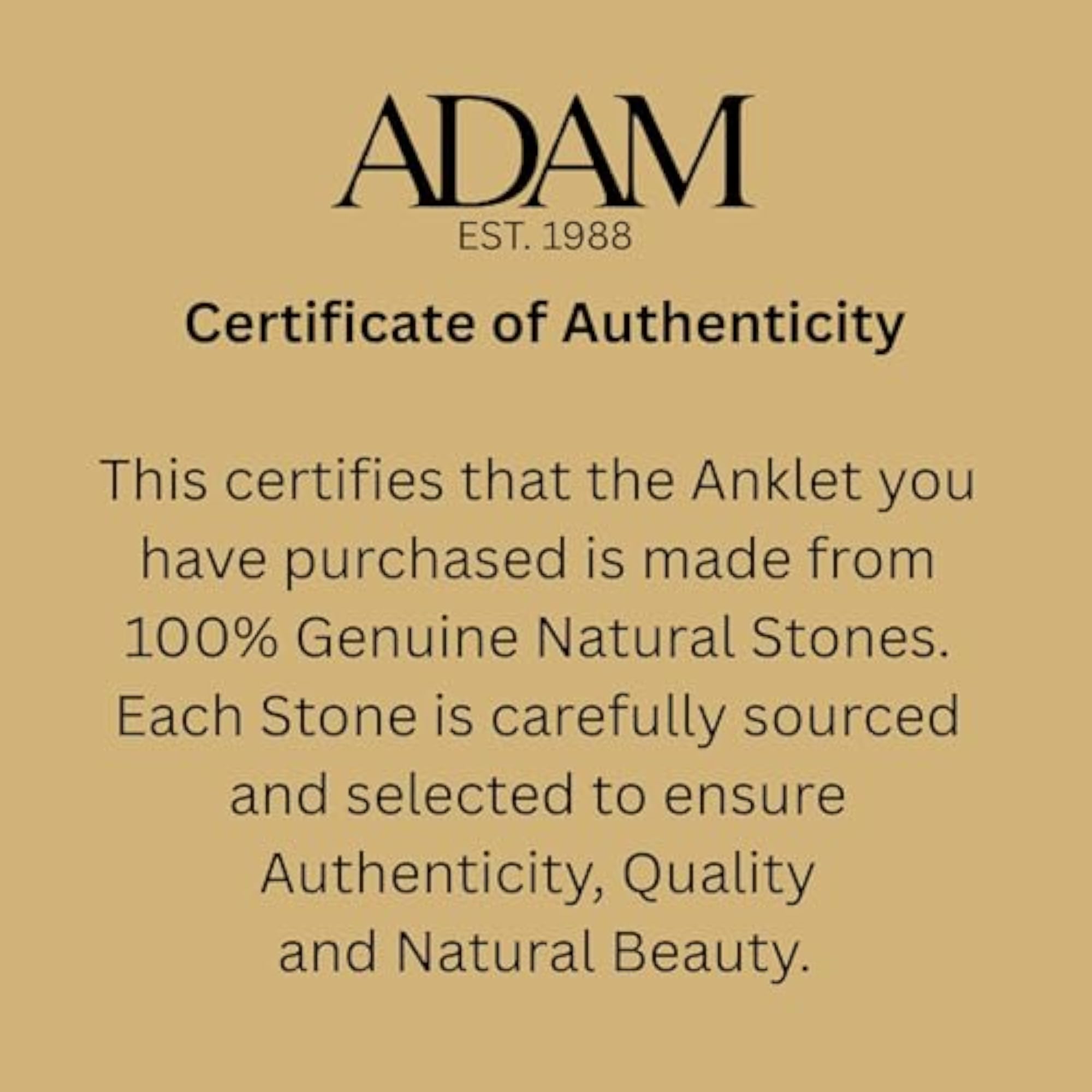 Blue Apatite Natural Stone Anklet for Clarity & Focus