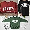 Santa's Favorite Christmas Sweatshirt for Women Men Merry Holiday Crewneck Sweater Soft Lightweight Pullover Vintage Graphic #5