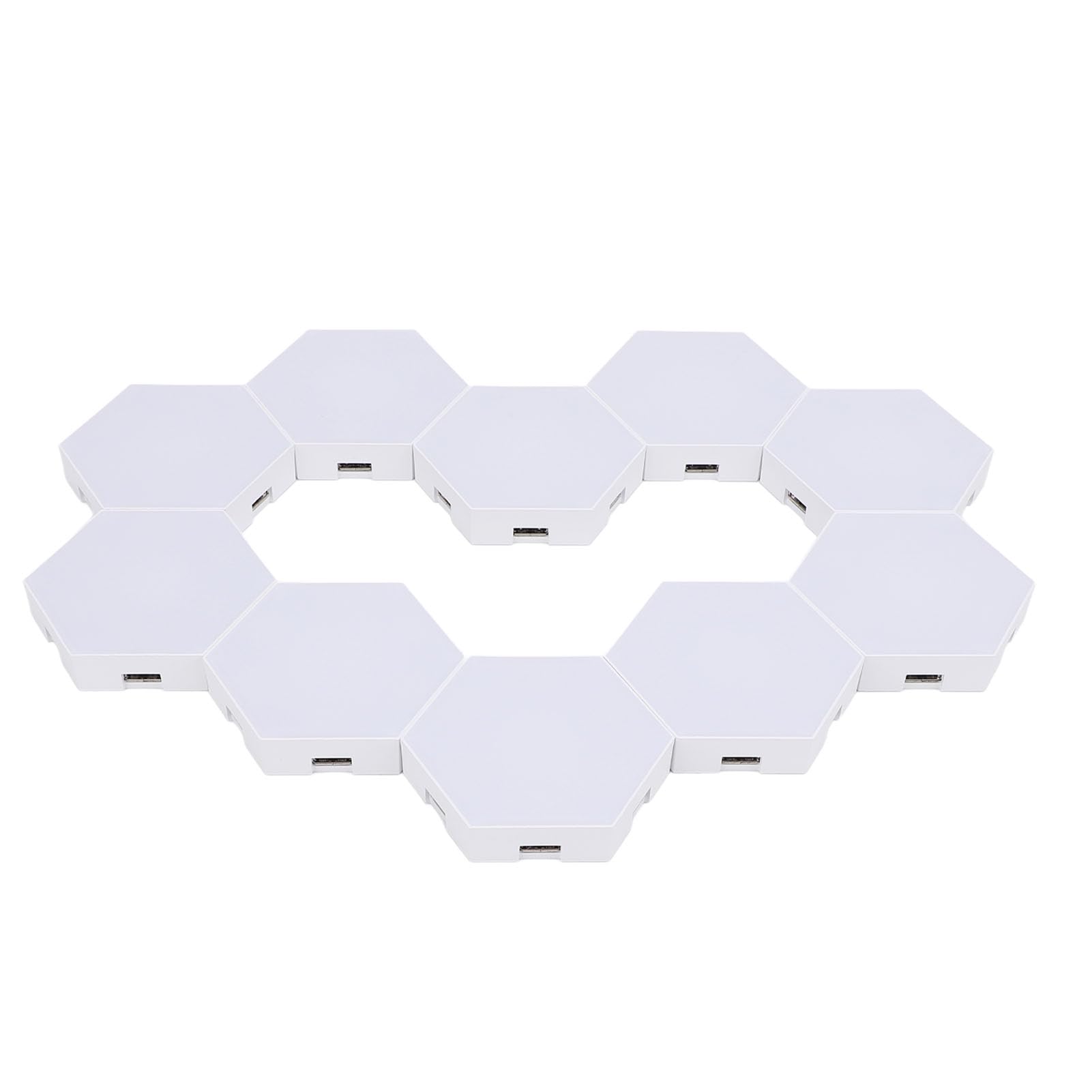 Alomejor Panneaux Lumineux Hexagonaux, Appliques Murales LED WiFi RVB avec Synchronisation de Musique de 16 Millions de Couleurs pour la Décoration de la Salle de Jeu, Télécommande App