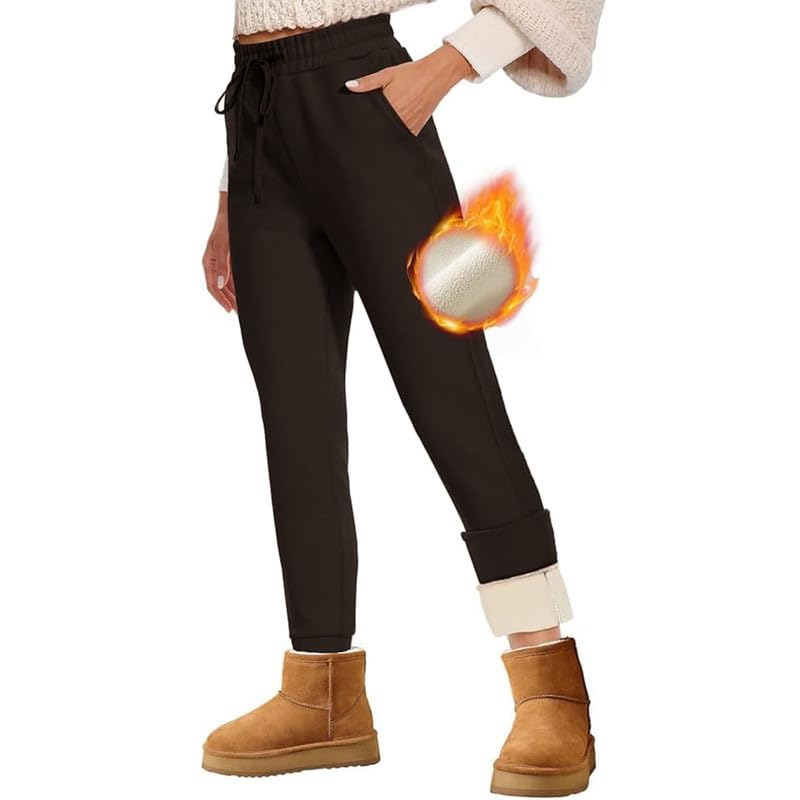 HLTPRO Thermo Jogginghose Damen Winter Warme Thermohose Gefütterte mit...