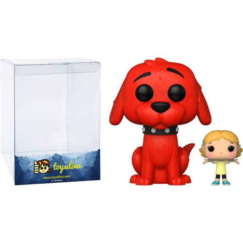 C L I F F O R D With Emily Elizabeth: P O P ! Books Vinyl Figurine Bundle With 1 Compatible 'Toysdiva' Graphic Protector (027-51380 - B)