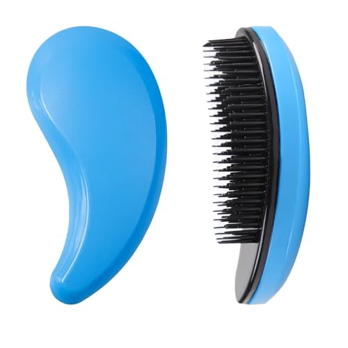 Small Dog Brush for Puppies, Soft Hair Remover, Blue
