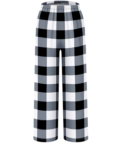 HONGTEYA Christmas Pants Boys Soft Long Loose Pants Bottom Indoor Outdoor Xmas Holiday Trousers