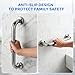 2 Pack Shower Grab Bar, Stainless Steel Bathroom Grab Bar, Shower Handle Bath Handle, Safety Bars for Shower Chair Bench, Grab Bars Senior, Elderly, Handicap(12 Inch)