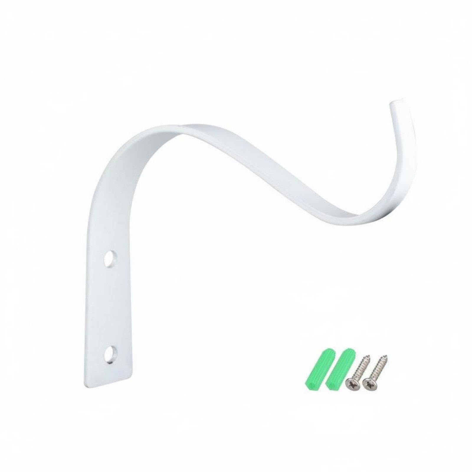 Wall-Attached Plant Bracket Outdoor Use Hanging Plant Hanger Heavy Duty Wall-Attached Planter Hook for Patio, Porch White 45-inch-image-39