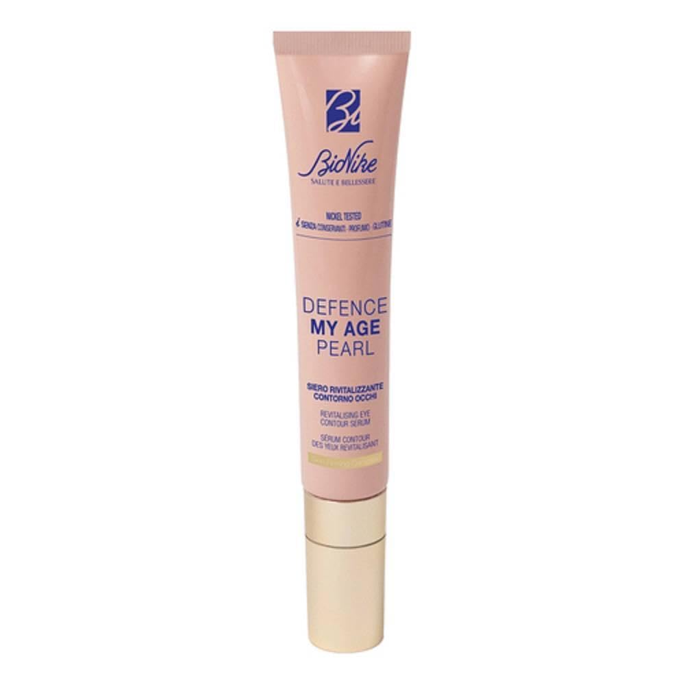 BioNike - Defence My Age Pearl, Eye Contour Revitalizing Serum, with Ceramic Applicator, Gives an Elongated and Luminous Look, 15ml