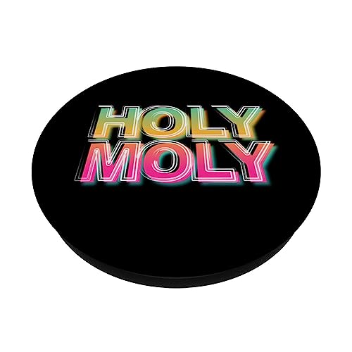Funny Saying - Holy Moly for Men and Women PopSockets Swappable PopGrip - Image 2