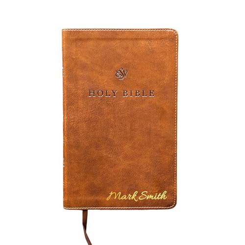 Personalized ESV Premium Church Bible, Large Print – Brown TruTone