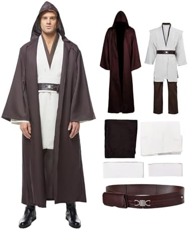 Fortunezone Ritter Kostüm Herren Halloween Cosplay Kostüme für Erwachsene mit Umhang