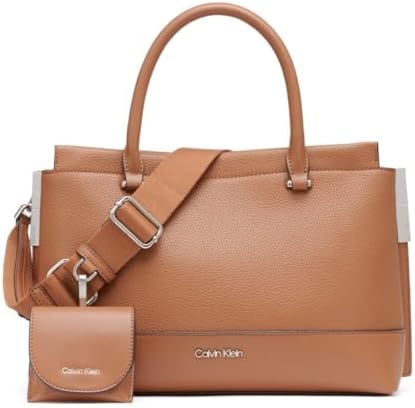 Calvin Klein womens Bianca Triple Compartment Satchel