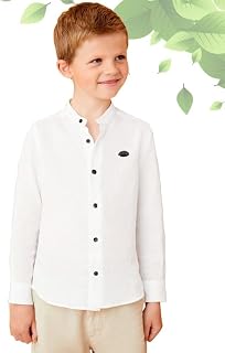 Premium Kids Boys Shirt Solid Pattern Long Sleeve Cotton Blend for Party and Festive Price In India