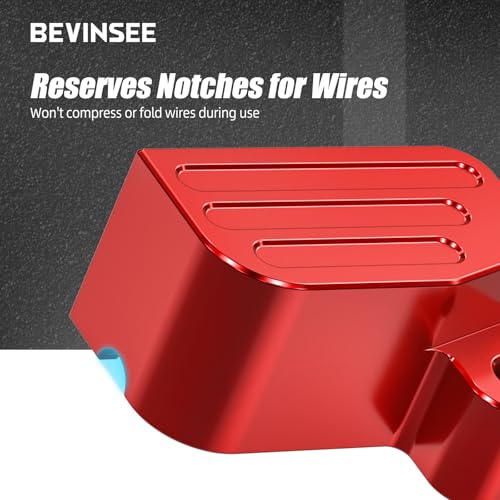 Image of Bevinsee ABS Guards Compatible with Toyota 4Runner 2015-2024 Replacement for 89413-0C011 Red