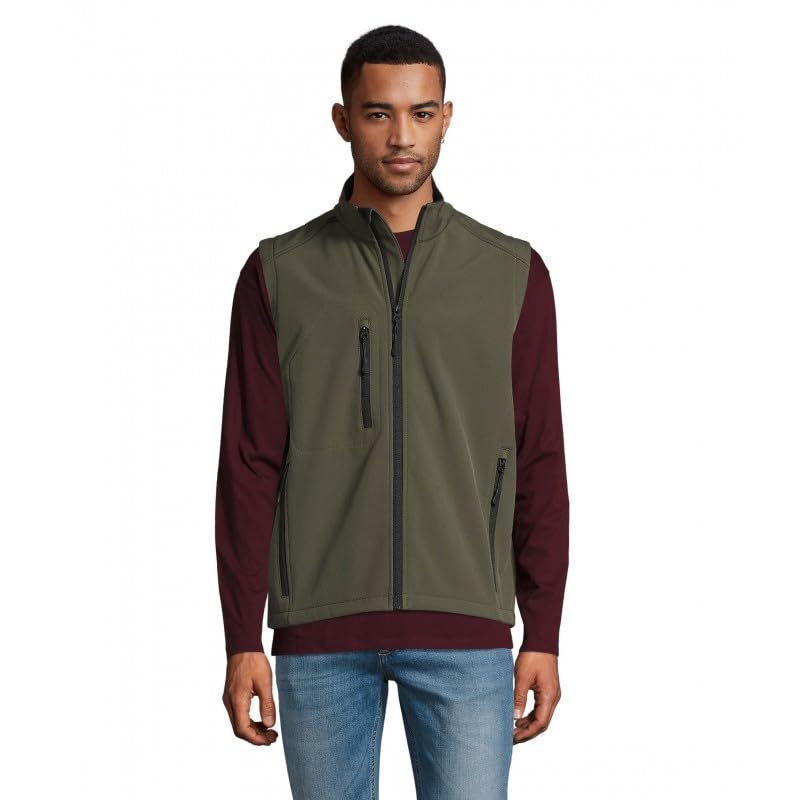 Softshell 3 couches homme sans manche Sol'S Rallye veste zippée imperméable