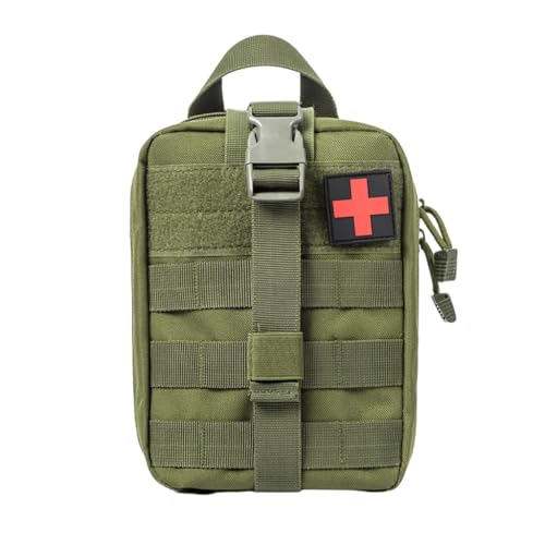 Bolsa Tática Militar de Primeiros Socorros Emergência, IFAK, Bornal Pequeno, APH (Verde)