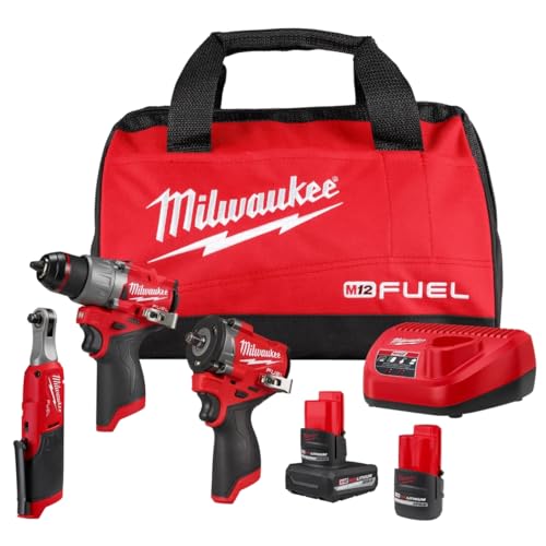 Milwaukee Electric - M12 Fuel 3-Tool Combo KIT
