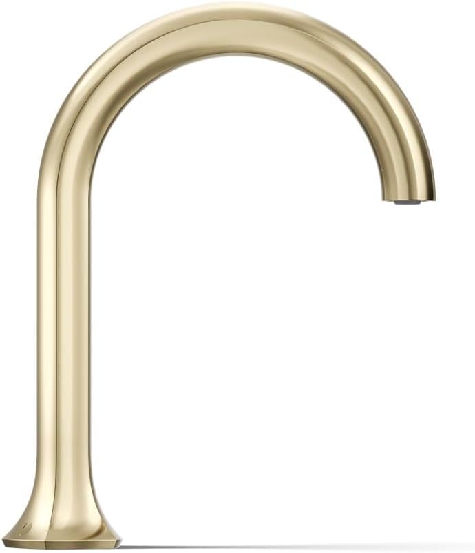 Kohler 27016-AF Occasion™ Deck-Mount Bath spout with Cane Design, Vibrant French Gold