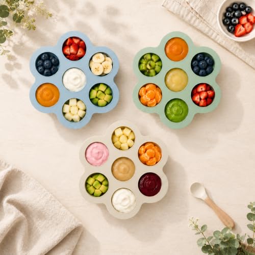 PandaEar 3 Pack Silicone Freezer Trays