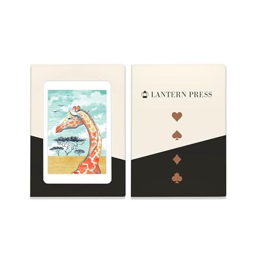 Lantern Press Naipes Poker Pastel Jirafa 52 Cartas miniatura 4
