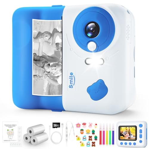 IEEILULU Sofortbildkamera Kinder, 1080P, 2,4 Zoll mit 64G Karte & 3 Rollen Druckpapier - Kinderkamera Geschenk für 3-12 Jahre IEEILULU Sofortbildkamera Kinder, 1080P, 2,4 Zoll mit 64G Karte & 3 Rollen Druckpapier - Kinderkamera Geschenk für 3-12 Jahre