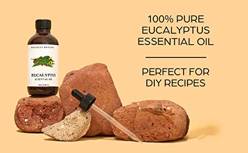 Brooklyn Botany Eucalyptus Essential Oil – 100% Pure And Natural – Therapeutic Grade Essential Oil With Dropper - Eucalyptus Oil For Aromatherapy And Diffuser - 4 Fl. Oz #TOP4