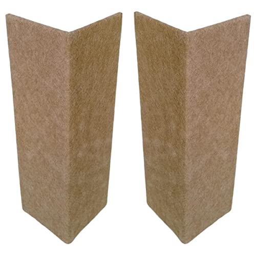 Arranhador para Gatos de canto Sofá Gatto Karino - Kit 2un Carpete (Bege Castor, 50 cm)