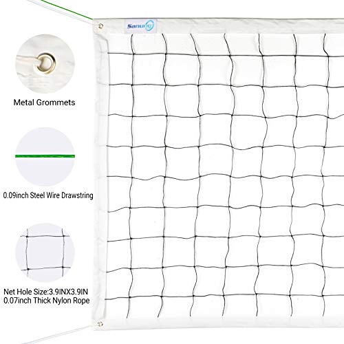 image for Sanung Volleyball Net with Steel Wire for Indoor and Outdoor Gardens C