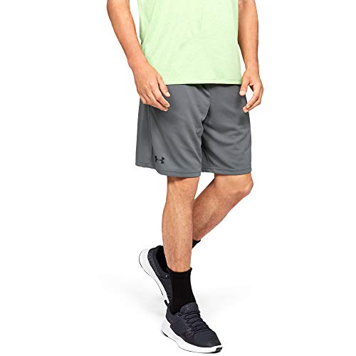 Under Armour Men's Tech Mesh Shorts, Pitch Gray (012)/Black, Large