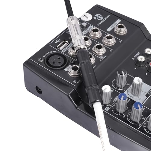 Cable de extensión audio estéreo 1/4 TRS macho a hembra 10 ft miniatura 6