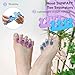 SUNFATT Toe Separators for Pedicure,Toe Separators for Women,Pedicure Toe Spacers for Separating Toenails or Nails,Easy Finger and Toenail Polish Grooming,Soft Gel Toe Spacers Pedicure Kit.