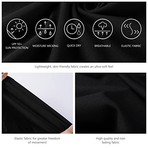 Women’s Upf 50+ Tank Dress A-Line With Pockets Breathable Quick Dry Sun Protection For Hiking Camping Beach Outdoors Black #TOP4