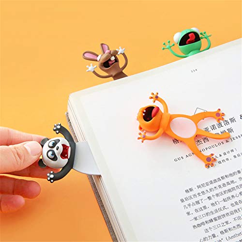 Bel segnalibro, divertente 3D Cartoon Animali segnalibro per studenti, ufficio, cancelleria, regalo creativo, ideale per ragazzi e ragazze (coniglio) Bel segnalibro, divertente 3D Cartoon Animali segnalibro per studenti, ufficio, cancelleria, regalo creativo, ideale per ragazzi e ragazze (coniglio)