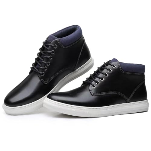Image of Arkbird Casual Sneaker Boots, High-Top Sneakers Lace-up Leather Chukka Shoes for Men