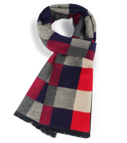 Men Winter Soft Warm Long Cashmere Feel Scarf
