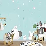 Chambre d'enfant papier peint fond mur sans couture papier peint personnalisé mural 3D mon voisin Totoro chambre chaude revêtement mural garçon chambre revêtement mural-450cmx300cm