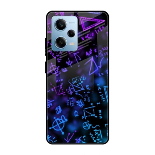 Image of SmashItUp Maths | Geometry Designer Printed TPU Metal Case Mobile Back Cover for Redmi Note 12 Pro 5G