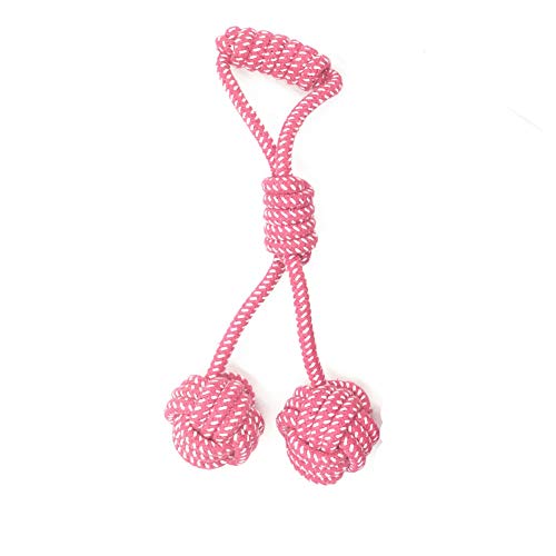 Bello Luna Rope Toys for Dogs Interactive Tugger and Chewing Nuts for Knots Dog Rope Ball
