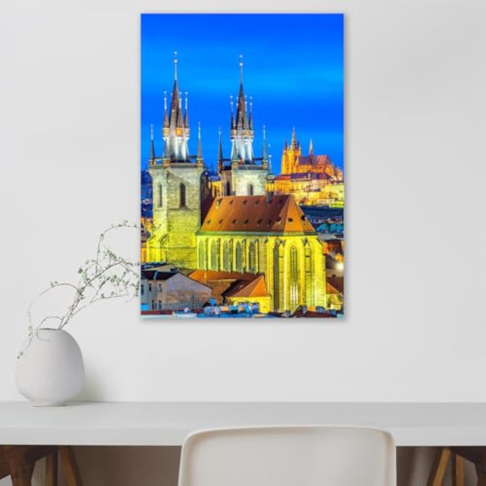 Night Prague Vinyl Wall Sticker